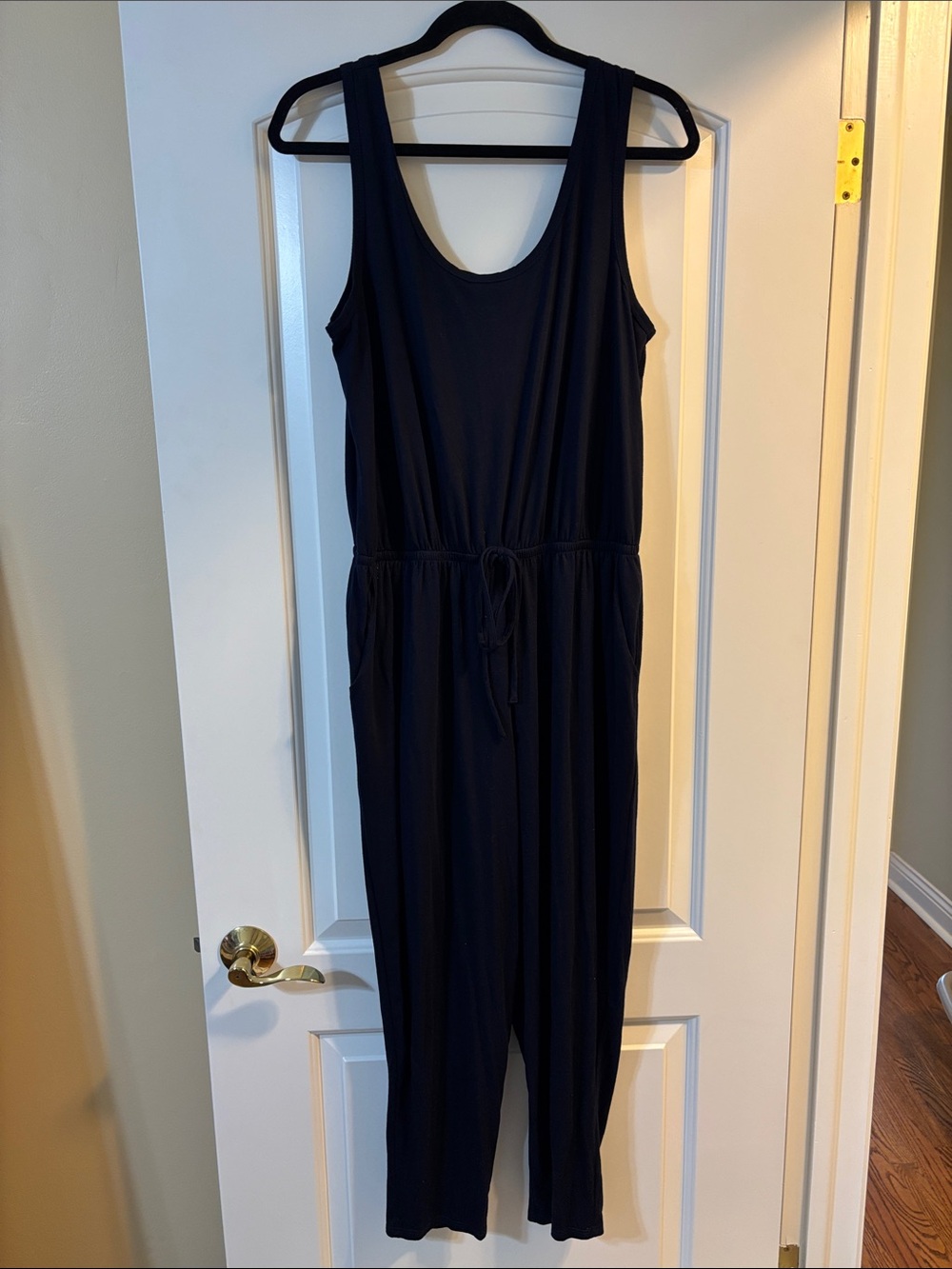 Charming Charlie Black Sleeveless Jumpsuit